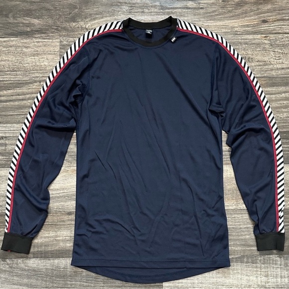 Helly Hansen Men's Stripe LIFA Performance Long Sleeve Thermal Baselayer - Picture 1 of 3